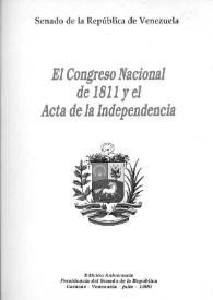 Acta de la Independencia del 5 de julio de 1811 | Biblioteca Virtual Miguel de Cervantes