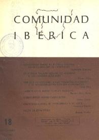 Comunidad ibérica : publicación bimestral. Año III, núm. 18, septiembre-octubre 1965 | Biblioteca Virtual Miguel de Cervantes