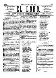 El Loro : periódico ilustrado joco-serio. Núm. 24, 8 de mayo de 1880 | Biblioteca Virtual Miguel de Cervantes