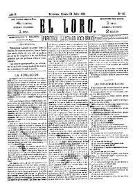 El Loro : periódico ilustrado joco-serio. Núm. 35, 24 de julio de 1880 | Biblioteca Virtual Miguel de Cervantes