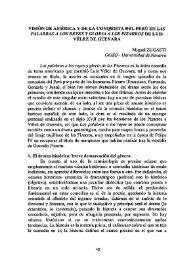 Visión de América y de la conquista del Perú en "Las palabras a los Reyes y gloria a los Pizarros" de Luis Vélez de Guevara / Miguel Zugasti | Biblioteca Virtual Miguel de Cervantes