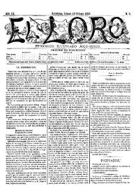 El Loro : periódico ilustrado joco-serio. Núm. 7, 19 de febrero de 1881 | Biblioteca Virtual Miguel de Cervantes