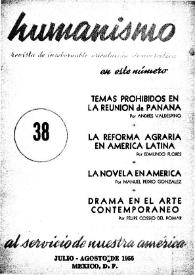 Humanismo. Núm. 38, julio-agosto 1956 | Biblioteca Virtual Miguel de Cervantes