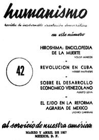 Humanismo. Núm. 42, marzo-abril 1957 | Biblioteca Virtual Miguel de Cervantes