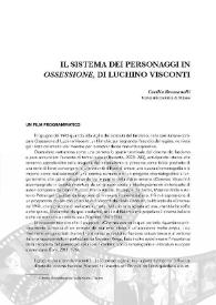 II sistema dei personagggi in "Ossessione", di Luchino Visconti / Cecilia Bressanelli | Biblioteca Virtual Miguel de Cervantes