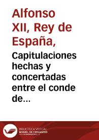 Capitulaciones hechas y concertadas entre el conde de la Corzana, maestro de campo general del exercito de España, y governador de la plaza de Barcelona, de una parte, y el duque de Vendosme, capitan general del exercito de Francia, de otra parte, por la entrega de la ciudad de Barcelona y fuerte de Monjui | Biblioteca Virtual Miguel de Cervantes