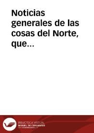 Noticias generales de las cosas del Norte, que llegaron à 16 de mayo, y se publican à 24 | Biblioteca Virtual Miguel de Cervantes