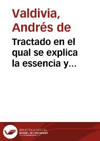 Tractado en el qual se explica la essencia y naturaleza de la enfermedad (que llaman landres) que a andado en Seuilla, el año de 99. y 600.601 : de sus causas, señales, prognosticos, preseruacion y cura, con algunas aduertencias bien prouechosas ... : tratase tambien del contagio, y de las cosas que le puedan tener ... / compuesto por el Doctor Andres de Valdiuia Medico en la ciudad de Seuilla | Biblioteca Virtual Miguel de Cervantes