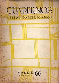 Cuadernos Hispanoamericanos. Núm. 66, junio 1955 | Biblioteca Virtual Miguel de Cervantes