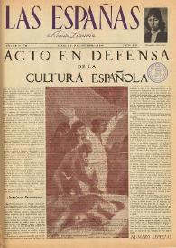 Las Españas : revista literaria (México, D.F.). Año III, núm. 10, 29 de septiembre de 1948 | Biblioteca Virtual Miguel de Cervantes