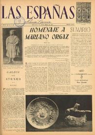 Las Españas : revista literaria (México, D.F.). Año IV, núm. 12, 29 de abril de 1949 | Biblioteca Virtual Miguel de Cervantes