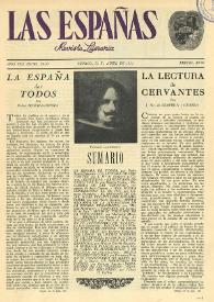 Las Españas : revista literaria (México, D.F.). Año VIII, núm. 23-25, abril de 1953 | Biblioteca Virtual Miguel de Cervantes