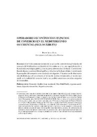 Operadores económicos y espacios de comercio en el Mediterráneo Occidental (siglos XIII-XV) / David Igual Luis | Biblioteca Virtual Miguel de Cervantes