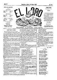 El Loro : periódico ilustrado joco-serio. Núm. 11, 18 de marzo de 1882 | Biblioteca Virtual Miguel de Cervantes