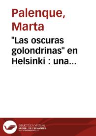 "Las oscuras golondrinas" en Helsinki : una partitura de Fredrik Pacius para la rima LIII / Marta Palenque | Biblioteca Virtual Miguel de Cervantes