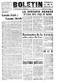 CNT : Boletín Interior del Movimiento Libertario Español en Francia. Segunda época, núm. 12, 13 de junio de 1945 | Biblioteca Virtual Miguel de Cervantes