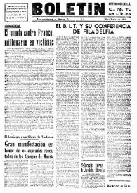 CNT : Boletín Interior del Movimiento Libertario Español en Francia. Segunda época, núm. 13, 20 de junio de 1945 | Biblioteca Virtual Miguel de Cervantes