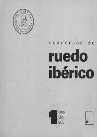 Cuadernos de Ruedo Ibérico. Núm. 1, junio-julio 1965 | Biblioteca Virtual Miguel de Cervantes