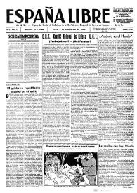 España Libre : C.N.T. Órgano del Comité de Relaciones de la Confederación Regional del Centro de Francia. A.I.T. Año I, núm. 2, 5 de septiembre de 1945 | Biblioteca Virtual Miguel de Cervantes