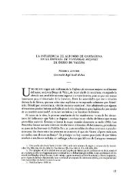 La influencia de Alonso de Cartagena en la "Defensa de virtuosas mujeres" de Diego de Valera / Federica Accorsi | Biblioteca Virtual Miguel de Cervantes