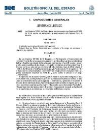 Ley Orgánica 7/2010, de 27 de octubre, de reforma de la Ley Orgánica 13/1982, de 10 de agosto, de reintegración y amejoramiento del Régimen Foral de Navarra | Biblioteca Virtual Miguel de Cervantes