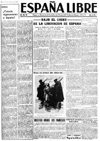 España Libre : C.N.T. Órgano del Comité de Relaciones de la Confederación Regional del Centro de Francia. A.I.T. Año II, núm. 11, 16 de marzo de 1946 | Biblioteca Virtual Miguel de Cervantes