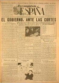 Reconquista de España : Periódico Semanal. Órgano de la Unión Nacional Española en México. Año I, núm. 18, 23 de noviembre de 1945 | Biblioteca Virtual Miguel de Cervantes