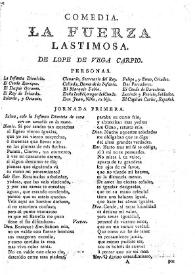 Comedia, La fuerza lastimosa / de Lope de Vega Carpio | Biblioteca Virtual Miguel de Cervantes