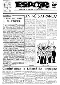 Espoir : Organe de la VIª Union régionale de la C.N.T.F. Num. 103, 22 décembre 1963 | Biblioteca Virtual Miguel de Cervantes