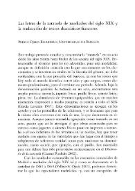 Las letras de la zarzuela de mediados del siglo XIX y la traducción de textos dramáticos franceses / Pedro Ojeda Escudero | Biblioteca Virtual Miguel de Cervantes