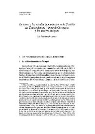 En torno a los "studia humanitatis" en la Castilla del Cuatrocientos. Alonso de Cartagena y los autores antiguos / Luis Fernández Gallardo | Biblioteca Virtual Miguel de Cervantes