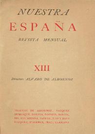 Nuestra España : Revista Mensual. Núm. 13, último trimestre de 1940 | Biblioteca Virtual Miguel de Cervantes