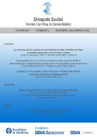 Sinapsis Social : Revista Científica de Sostenibilidad. Volumen 1, número 2, octubre 2014-marzo 2015 | Biblioteca Virtual Miguel de Cervantes