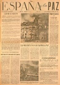 España y la paz. Año III, núm. 32-33, 15 de marzo-1 de abril de 1953 | Biblioteca Virtual Miguel de Cervantes