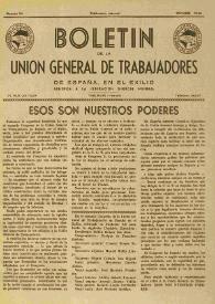 U.G.T. : Boletín de la Unión General de Trabajadores de España en Francia. Núm. 24, octubre de 1946 | Biblioteca Virtual Miguel de Cervantes