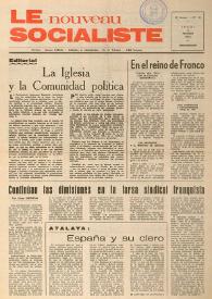 Le Nouveau Socialiste. 2e Année, numéro 16, jeudi 8 février 1973 | Biblioteca Virtual Miguel de Cervantes