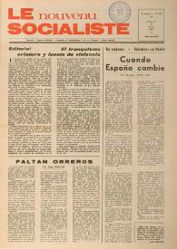 Le Nouveau Socialiste. 2e Année, numéro 28, jeudi 10 mai 1973 | Biblioteca Virtual Miguel de Cervantes