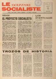 Le Nouveau Socialiste. 2e Année, numéro 31, jeudi 31 mai 1973 | Biblioteca Virtual Miguel de Cervantes