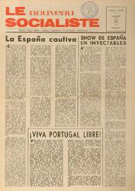 Le Nouveau Socialiste. 3e Année, numéro 52, mercredi 15 mai 1974 | Biblioteca Virtual Miguel de Cervantes