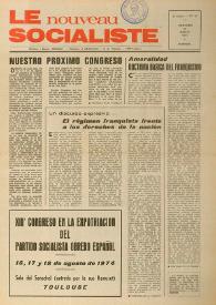 Le Nouveau Socialiste. 3e Année, numéro 57, mercredi 31 juillet 1974 | Biblioteca Virtual Miguel de Cervantes