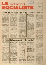 Le Nouveau Socialiste. 3e Année, numéro 60, mardi 15 octobre 1974 | Biblioteca Virtual Miguel de Cervantes