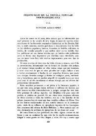 Puerto Rico en la novela popular norteamericana / Salvador Arana-Soto | Biblioteca Virtual Miguel de Cervantes