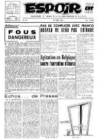 Espoir : Organe de la VIª Union régionale de la C.N.T.F. Num. 115, 15 mars 1964 | Biblioteca Virtual Miguel de Cervantes