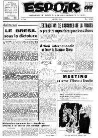 Espoir : Organe de la VIª Union régionale de la C.N.T.F. Num. 120, 19 avril 1964 | Biblioteca Virtual Miguel de Cervantes