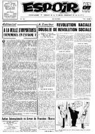 Espoir : Organe de la VIª Union régionale de la C.N.T.F. Num. 125, 24 mai 1964 | Biblioteca Virtual Miguel de Cervantes