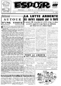 Espoir : Organe de la VIª Union régionale de la C.N.T.F. Num. 127, 7 juin 1964 | Biblioteca Virtual Miguel de Cervantes