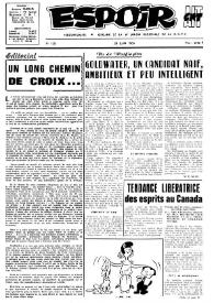 Espoir : Organe de la VIª Union régionale de la C.N.T.F. Num. 130, 28 juin 1964 | Biblioteca Virtual Miguel de Cervantes