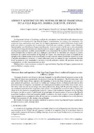 Azudes y acueductos del sistema de riego tradicional de la Vega Baja del Segura (Alicante, España) / Arturo Trapote Jaume, José Francisco Roca Roca y Joaquín Melgarejo Moreno | Biblioteca Virtual Miguel de Cervantes