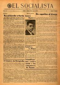 El Socialista (Argel). Núm. 21, 30 de junio de 1945 | Biblioteca Virtual Miguel de Cervantes