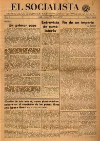 El Socialista (Argel). Núm. 28, 18 de agosto de 1945 | Biblioteca Virtual Miguel de Cervantes